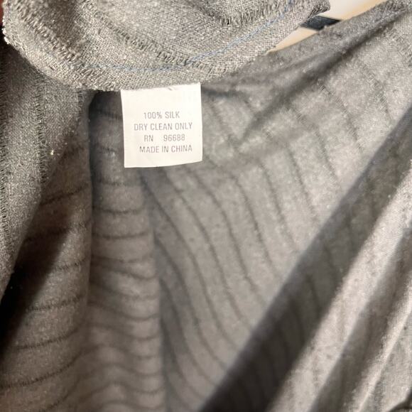 Swee Lo New York Grey Embellished Silk Dress 14 - Picture 8 of 9